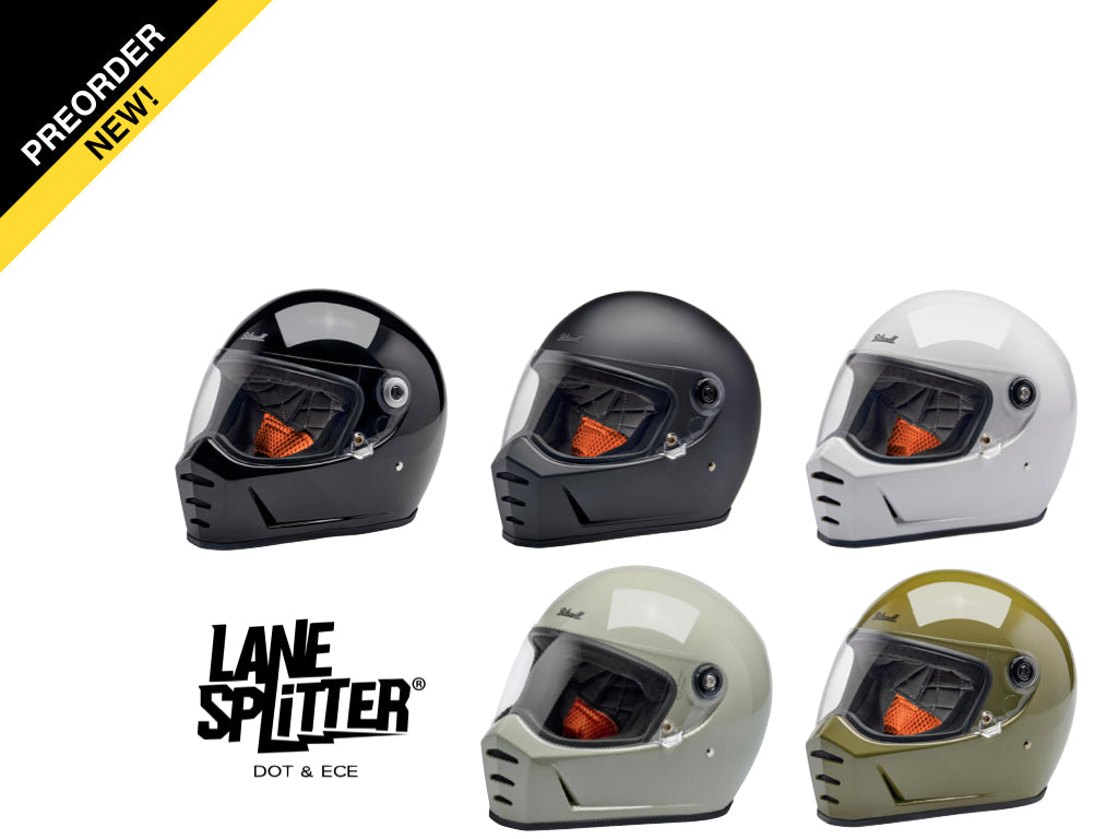biltwell lane splitter solid full face motorcycle helmet Biltwell 2026 Lane Splitter Motorcycle Helmet