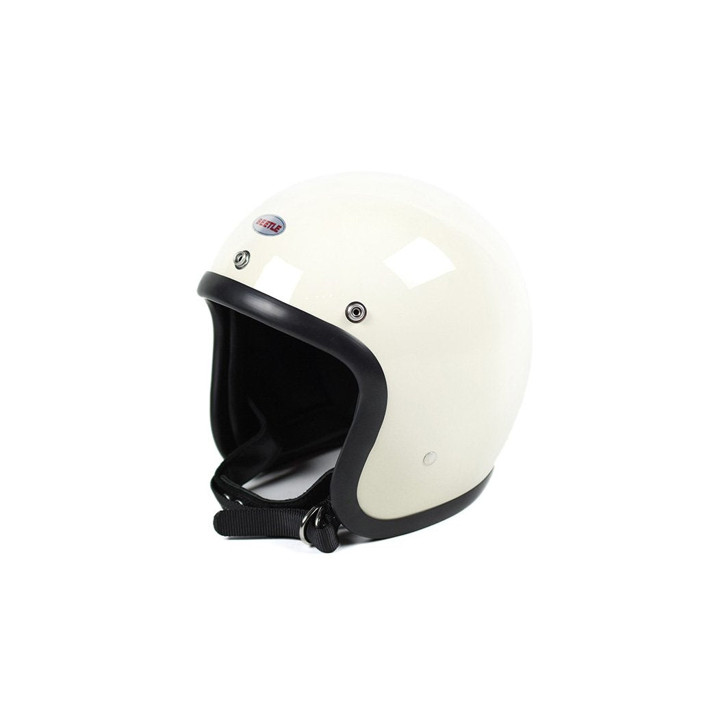 Ocean Beetle Helmet 500TX-2 Ivory White Strap